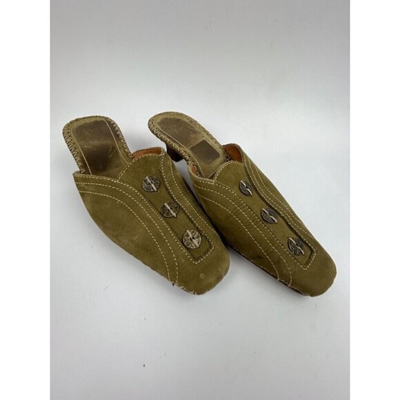Tsonga Leather Kitten Heel Womens Size 8.5 Slip On Shoes Comfort South Africa - Picture 1 of 11